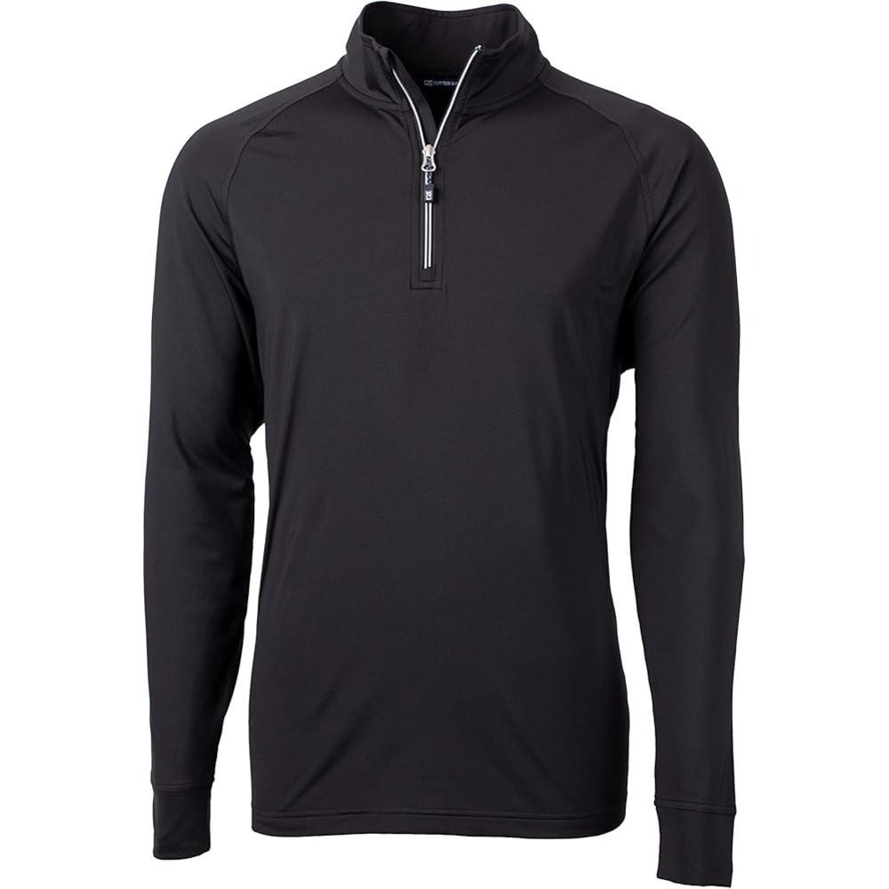Cutter & Buck Men's Black Long Sleeve 1/4 Zip Pullover Golf Shirt Size S